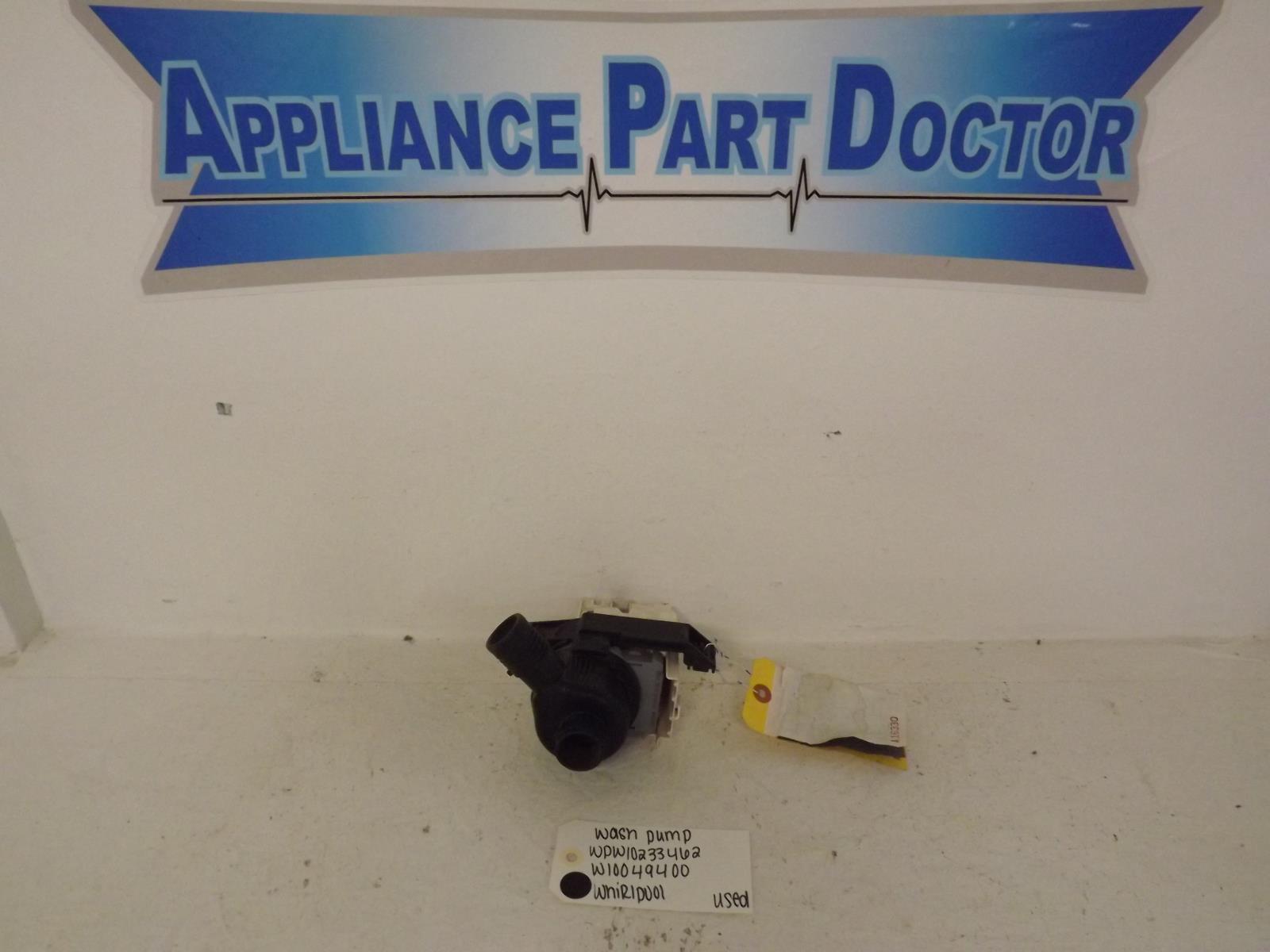 Whirlpool Washer WPW10233462 W10049400 Wash Pump Used Whirlpool Washer WPW10233462 W10049400 Wash Pump Used